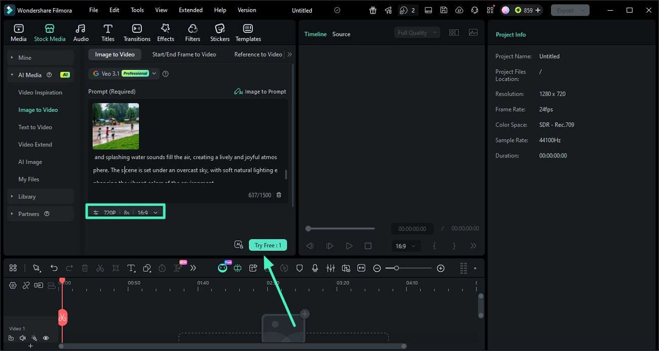 edit prompt generate video