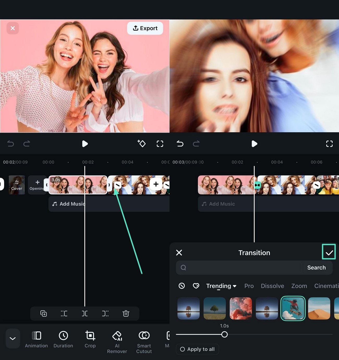 add background music photo to video