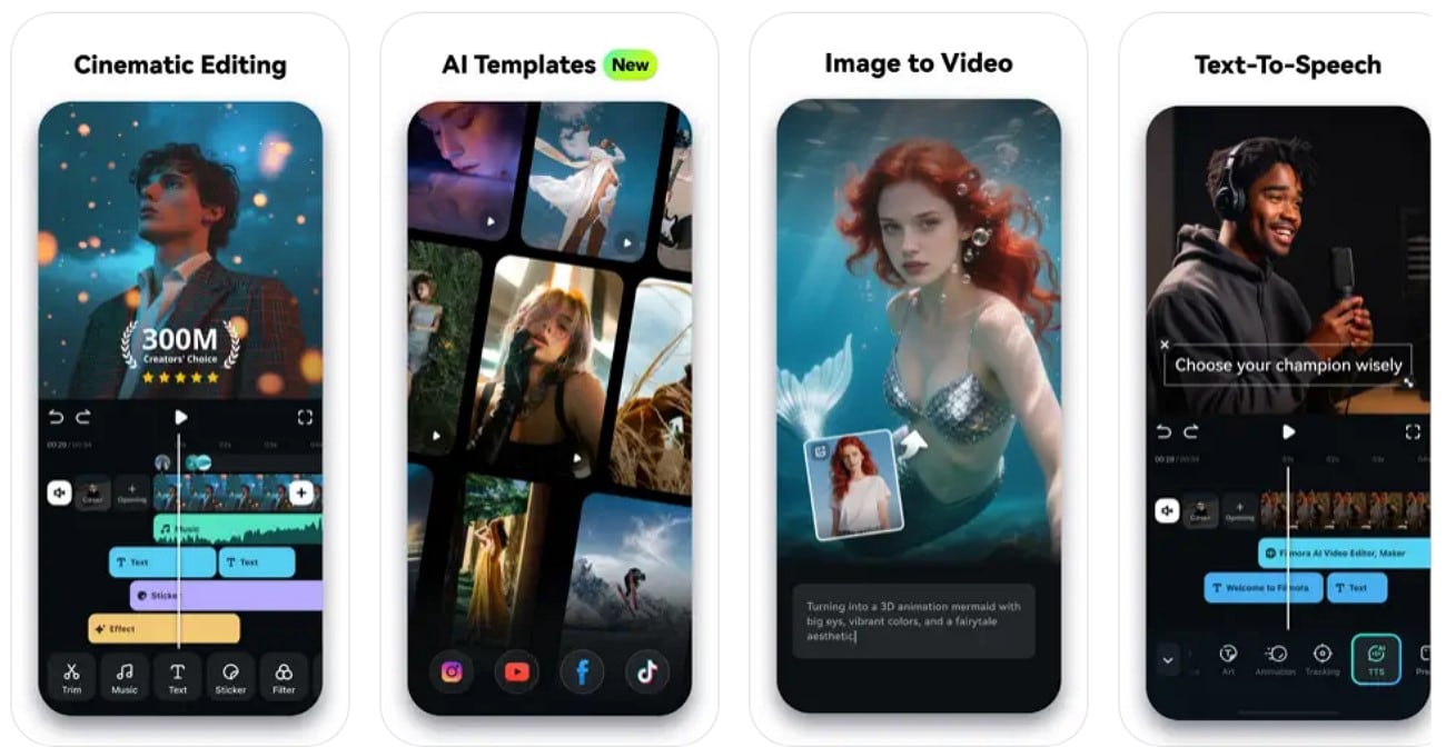 filmora app image to video app