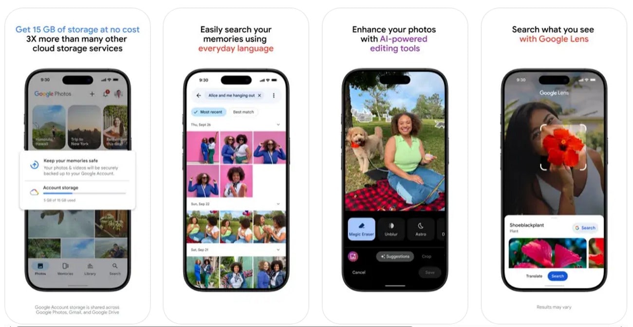 google photos image to video app