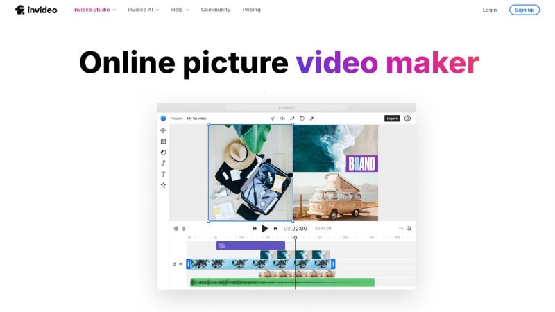 add image to video online invideo