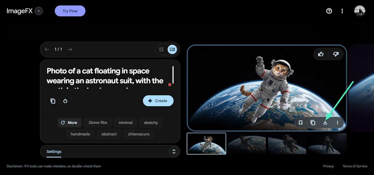 download generated image