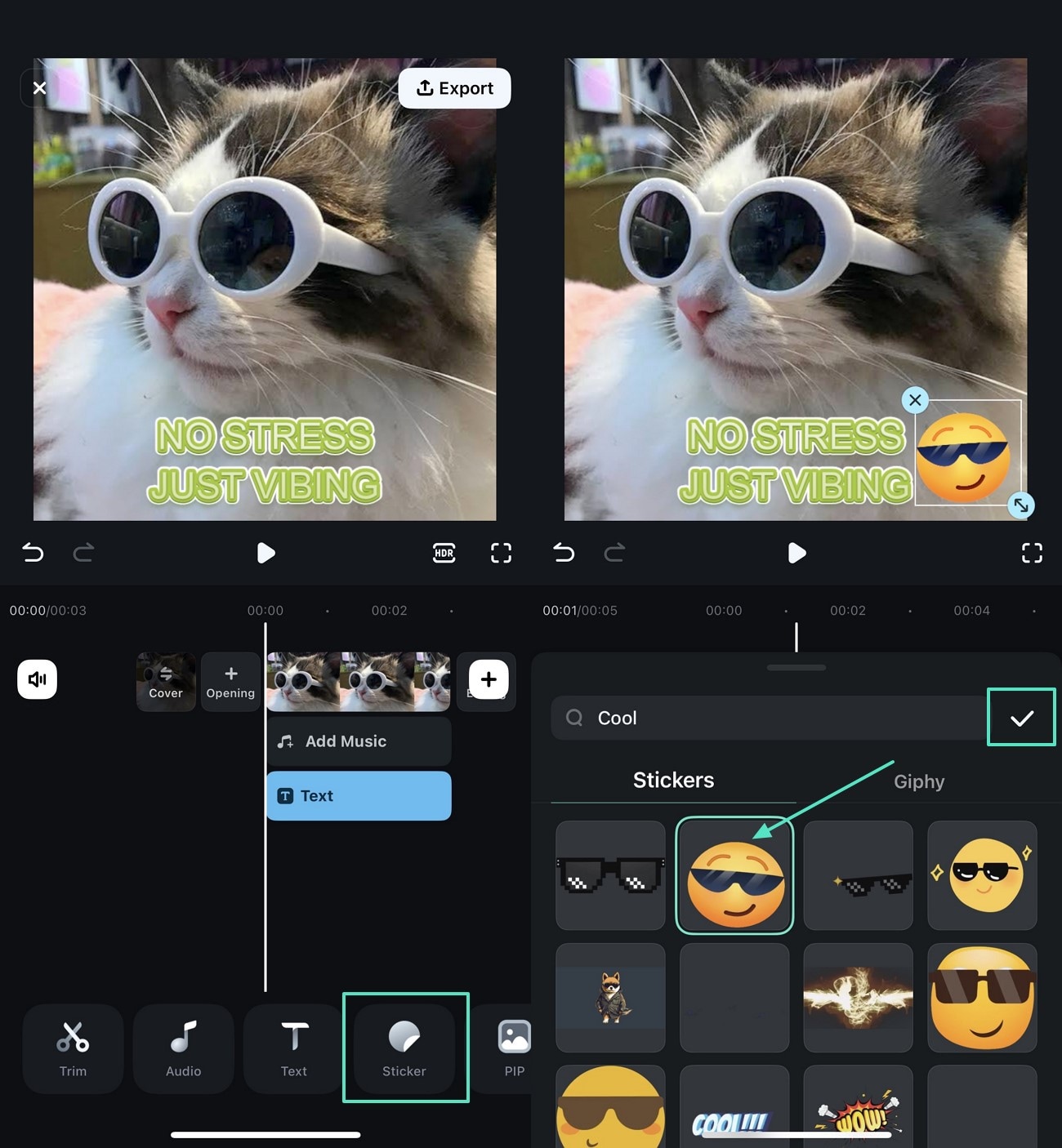 insert stickers to meme