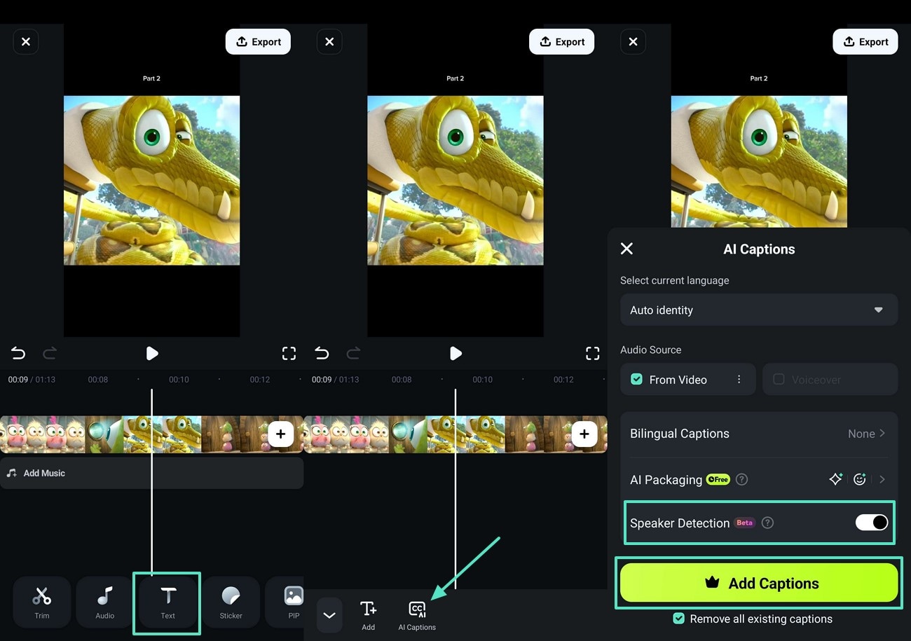 add ai captions to meme