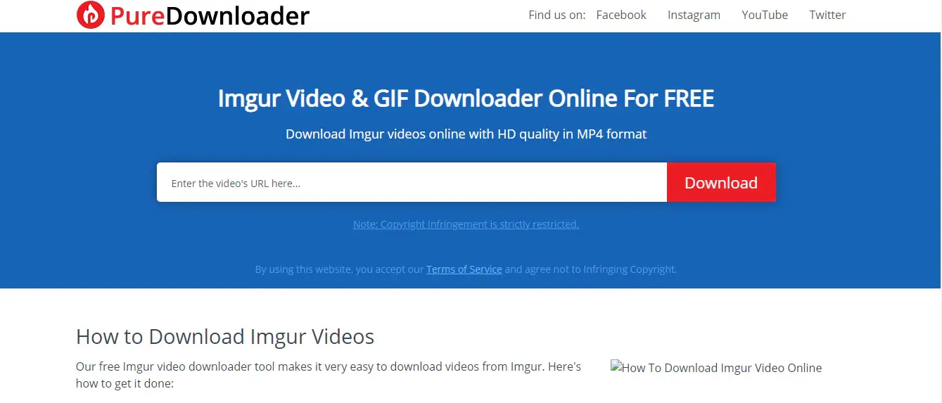 Downloader do Imgur - Puredownloader