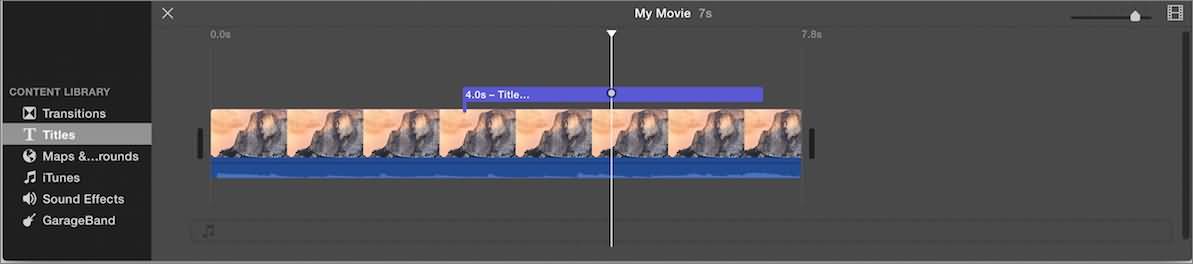 iMovie 加入文字