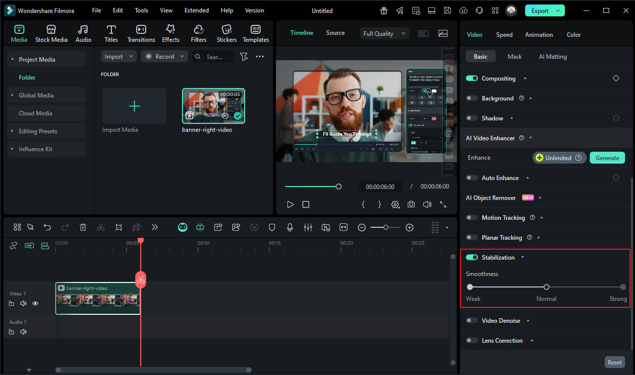 filmora video stabilization