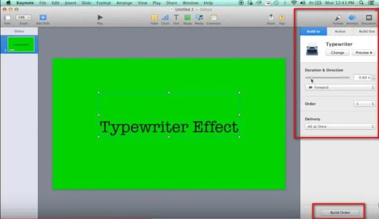 Typerwriter Effects for iMovie made with Keynote