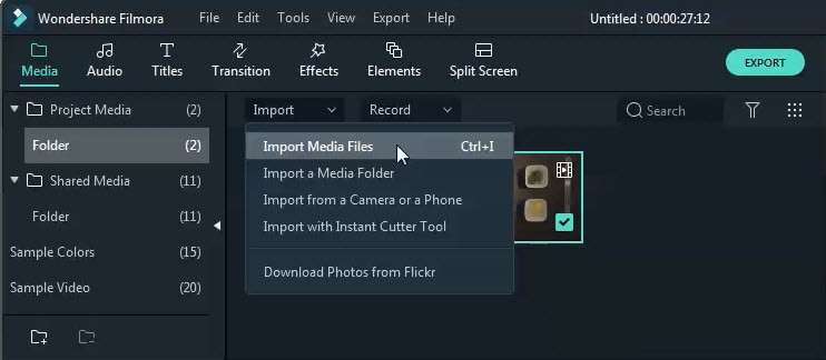 import new video file