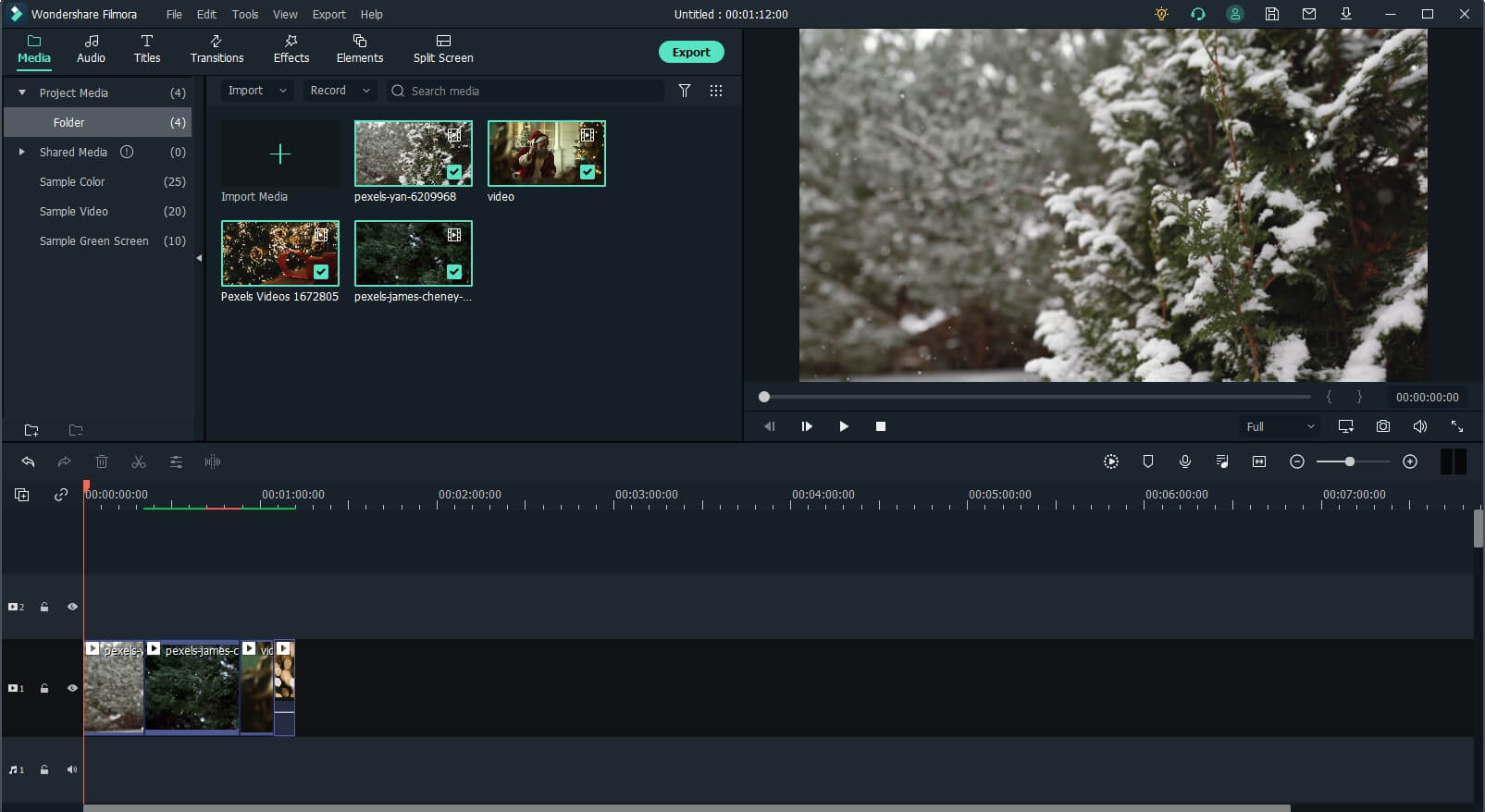 import video to timeline