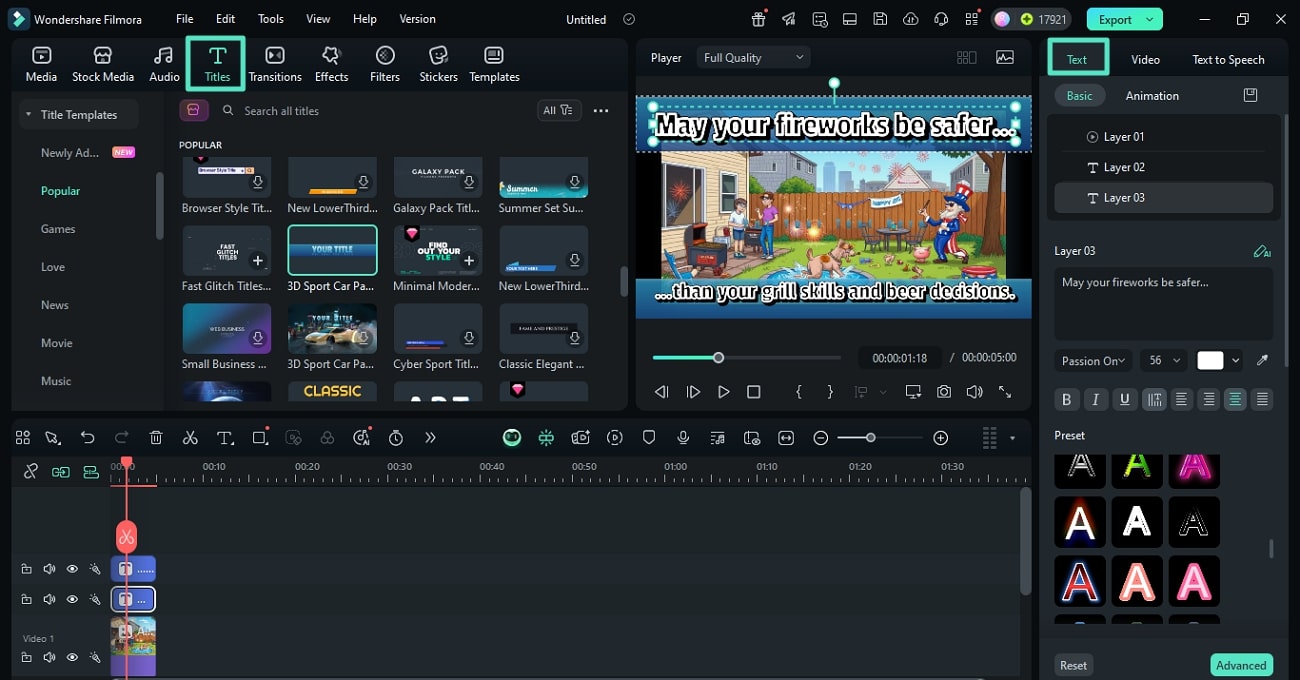 include and edit text