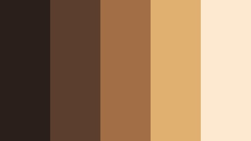indie cinema marquee filmic shadow brown color palette with hex codes