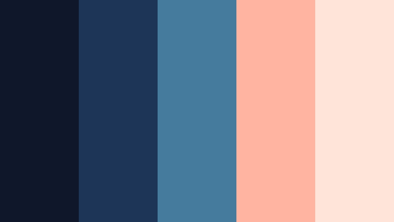 indie festival evening movie night blue color palette with hex codes