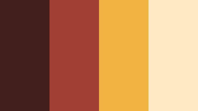 indie poster mahogany vintage mahogany color palette with hex codes