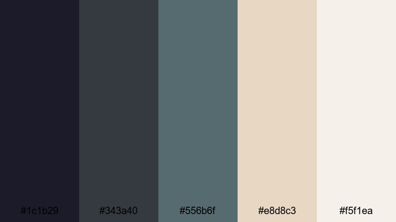 indie reel grain instagram color palette with hex codes