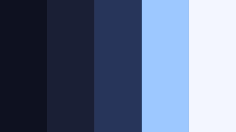 indigo aurora whispers dark tone indigo color palette with hex codes