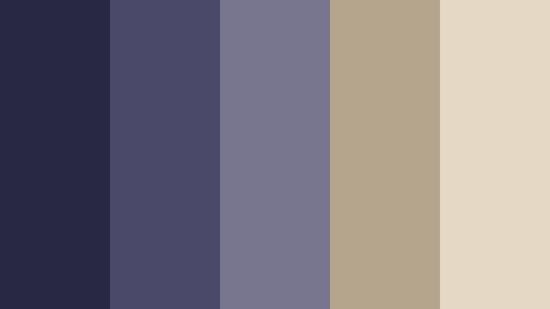 indigo dust film look color color palette with hex codes