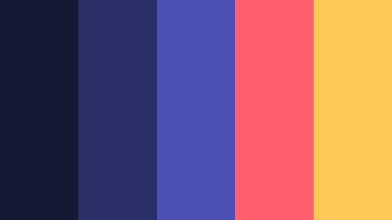 indigo pop arcade twilight blue color palette with hex codes