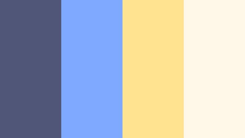 indigo soda pop faded indigo color palette with hex codes