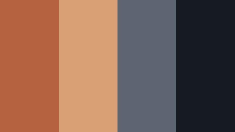 industrial copper steel copper glow color palette with hex codes