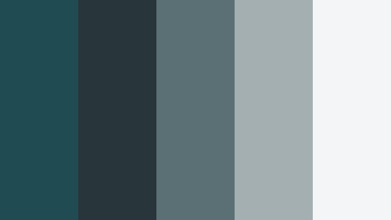 industrial mist stormy teal color palette with hex codes