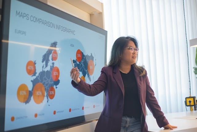 visualize data with an infographic video maker