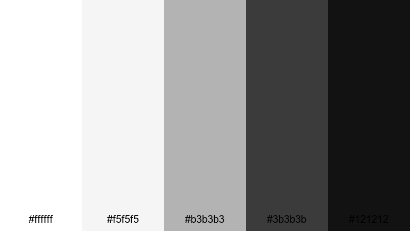 ink and ivory minimalist color palette with hex codes