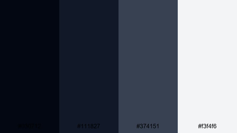 inkstone editorial dark color palette with hex codes