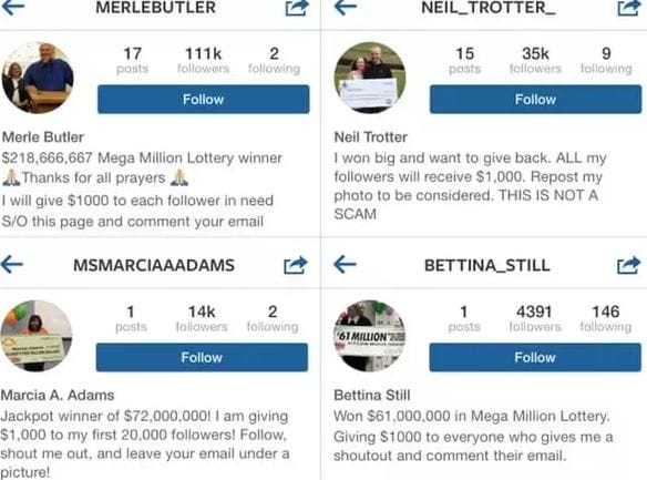 check profile sections usually the fake instagram followers - instagram follower chekc