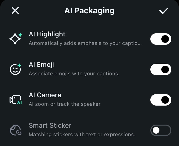 filmora ai packaging