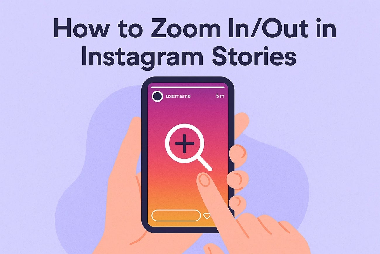 zoom in out instagram stories