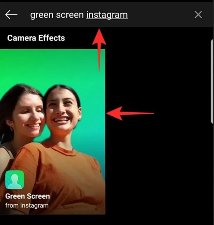 فلاتر Ins Green Screen 