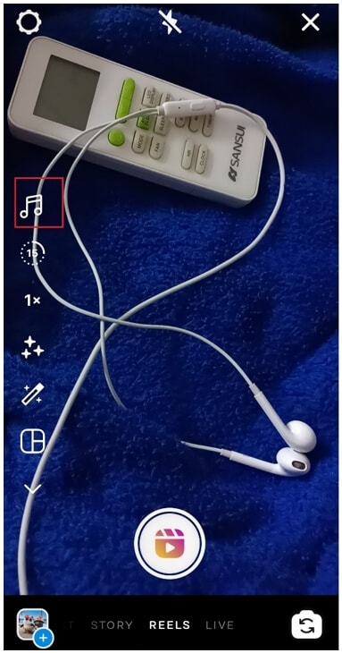 instagram reels music option