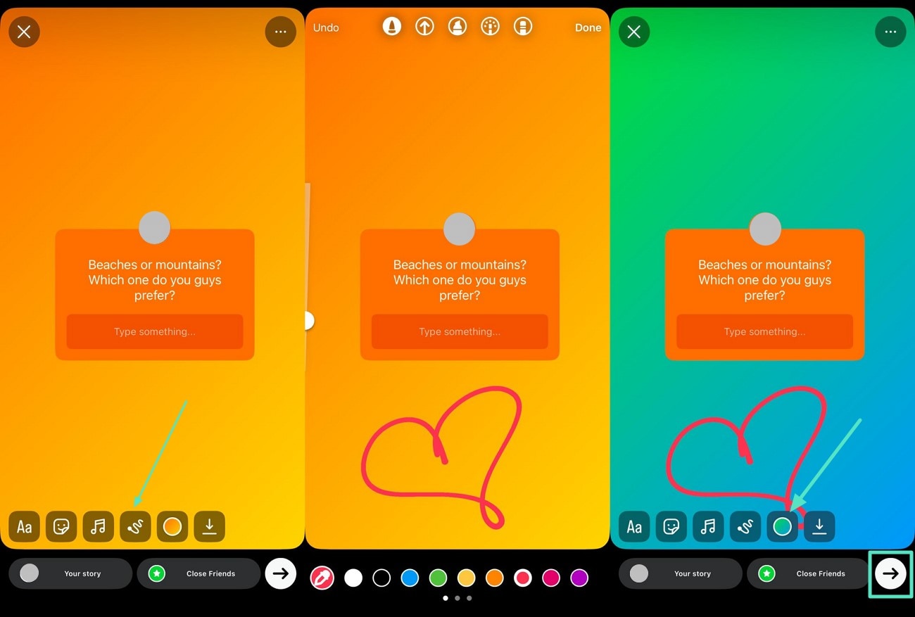 add doodle and send story