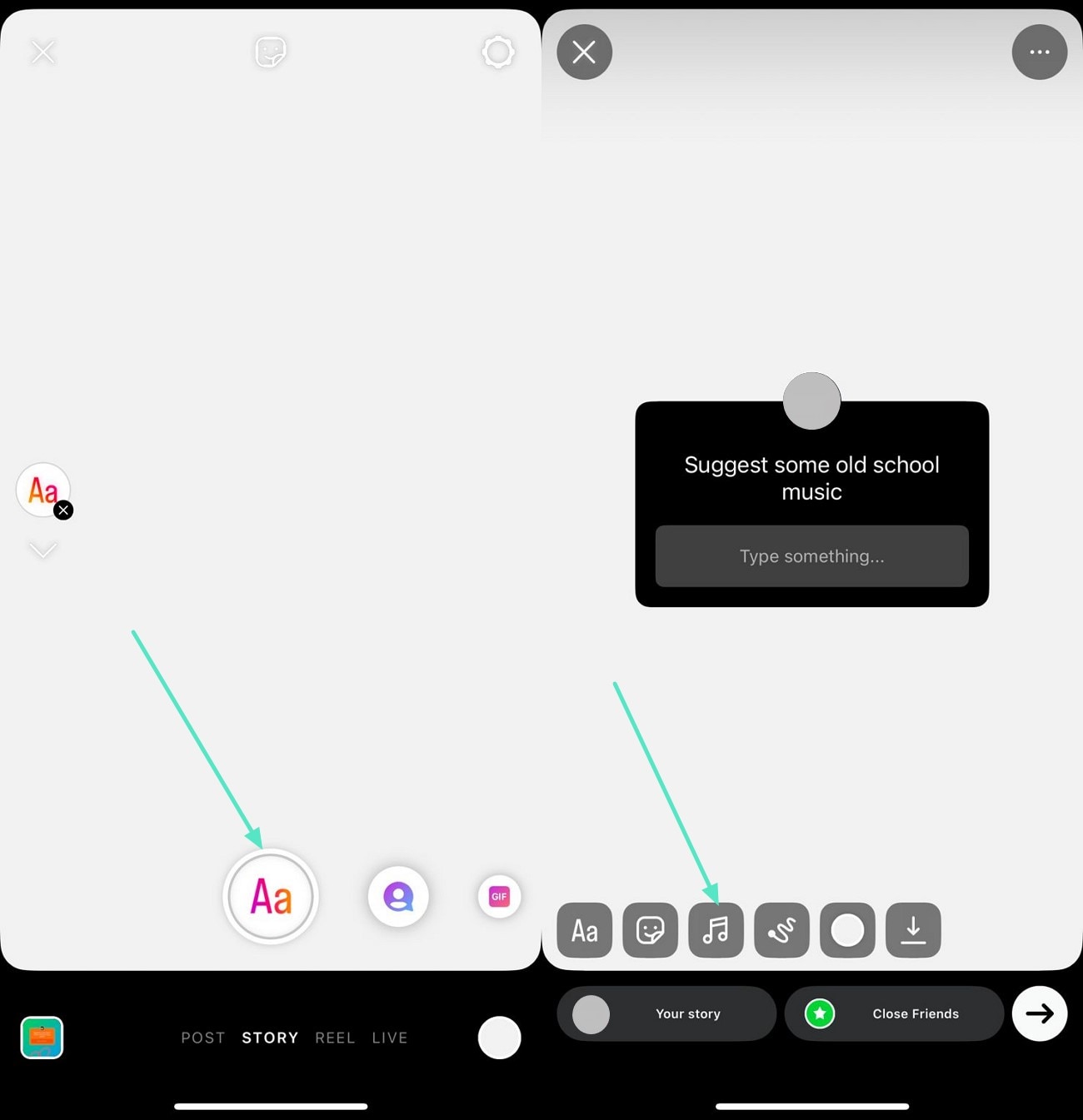 create question and access music