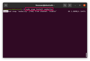 install-audacity-snap-store-step3