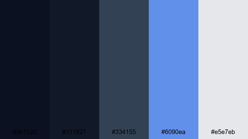 interface highlight pulse cornflower color palette with hex codes