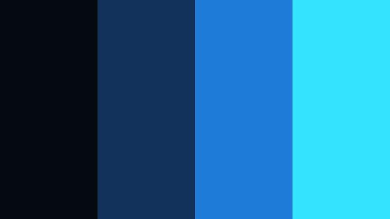 interface pulse blue deep contrast blue color palette with hex codes