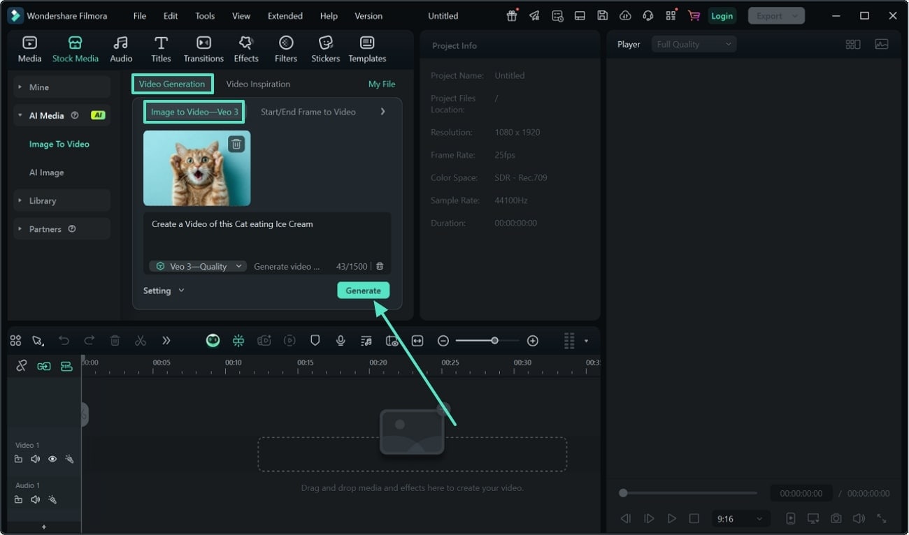 provide video generation prompt