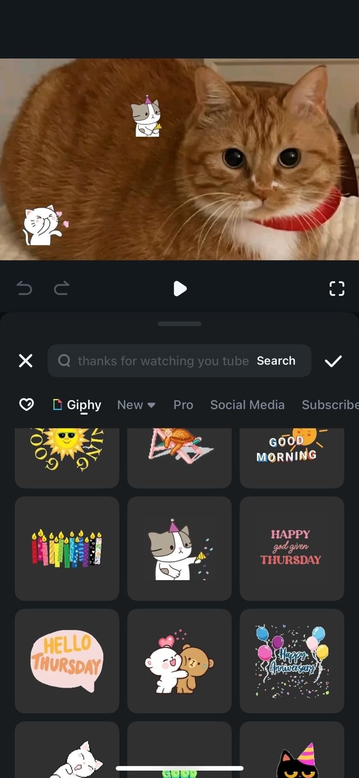 add stickers to video filmora app