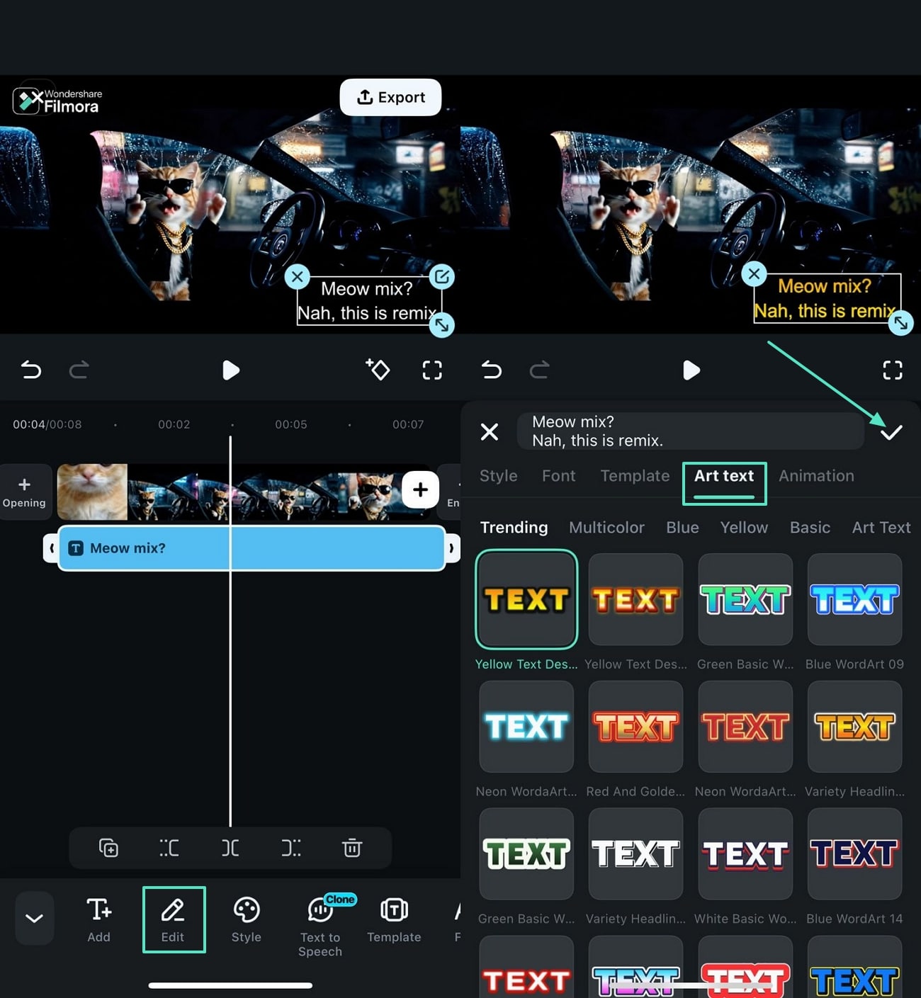 make customizations to added elements