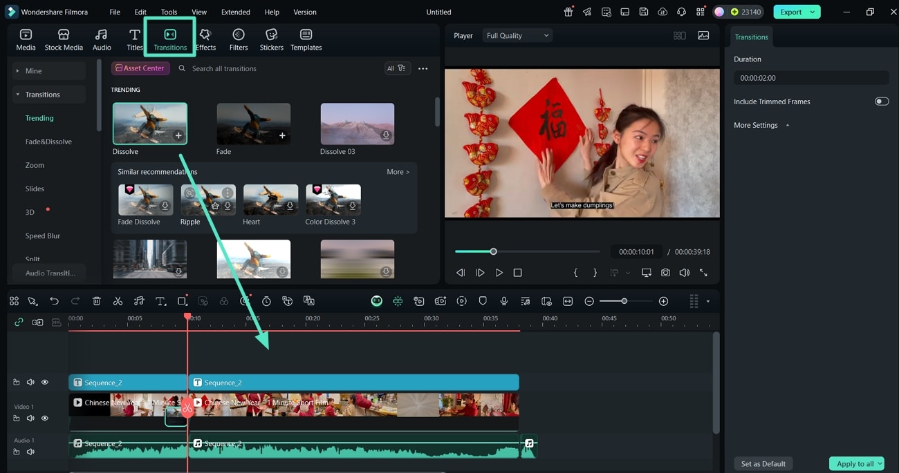 add smooth transitions to clips