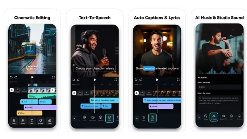 intro maker app filmora