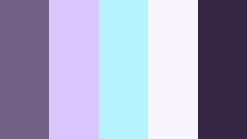iridescent ash haze purple ash color palette with hex codes