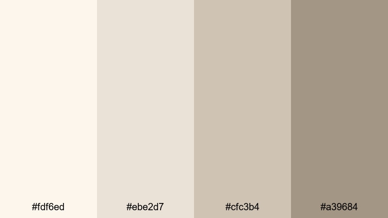 ivory marble suite cream color palette with hex codes