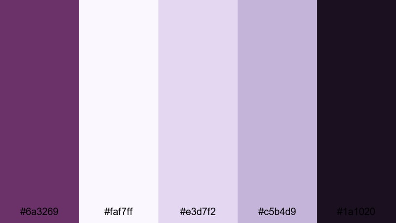 ivory plum interface plum color palette with hex codes