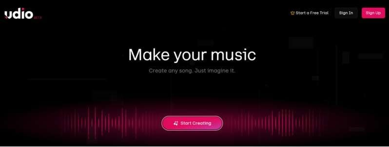 udio ai jazz music interface