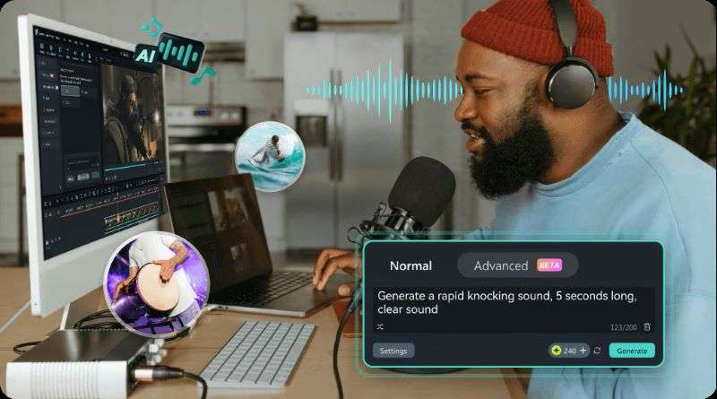 ai sound effect generator in filmora