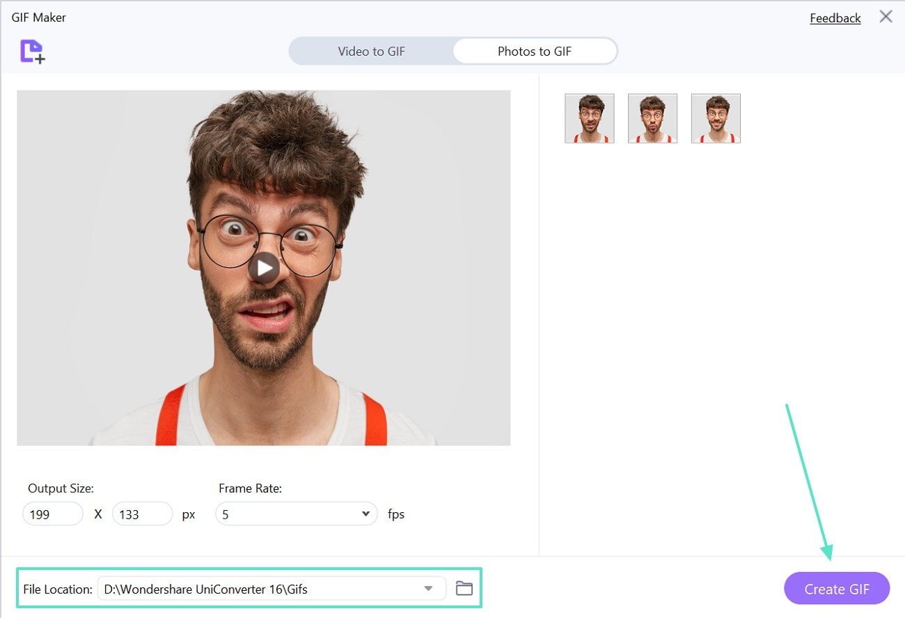 create and save gif