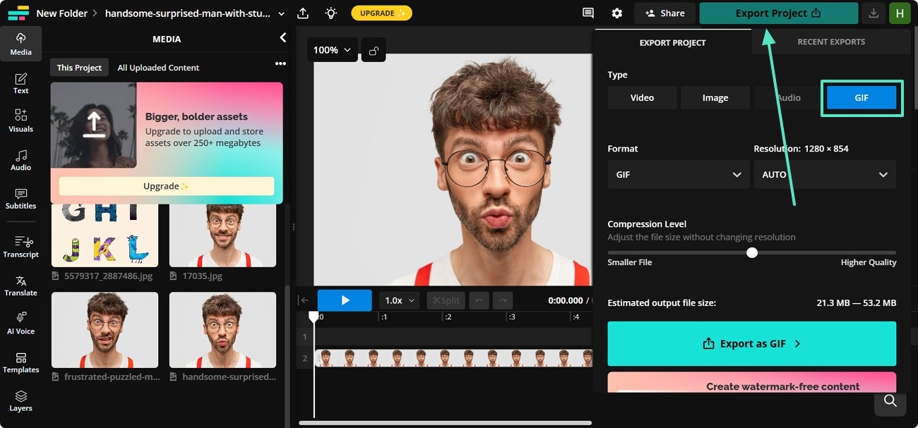 create save gif kapwing